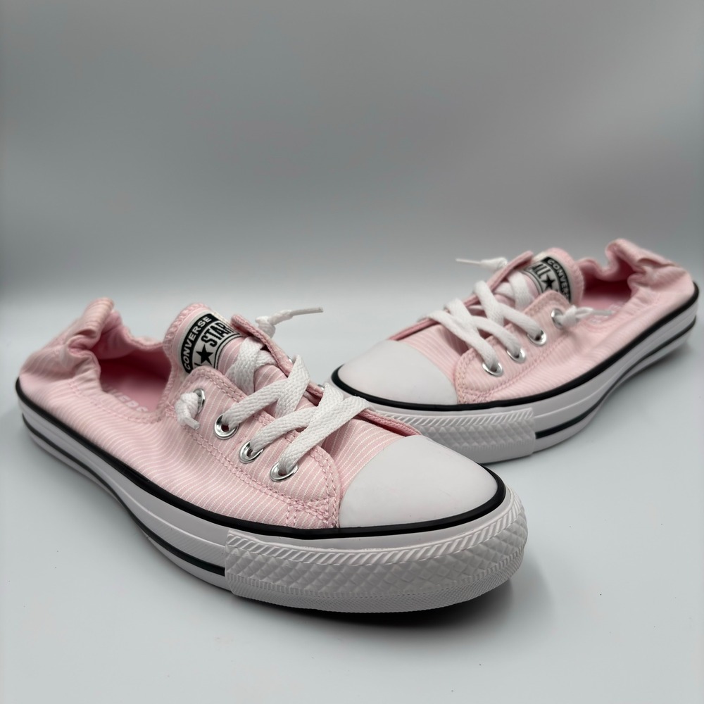 Converse Light Pink Canvas Low-Top Sneakers - Picture 2 of 12
